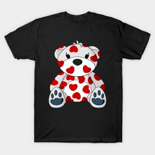 Valentine Hearts Teddy Bear T-Shirt